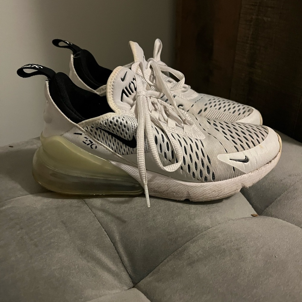 Nike Air Max 270 White and Black Sneakers